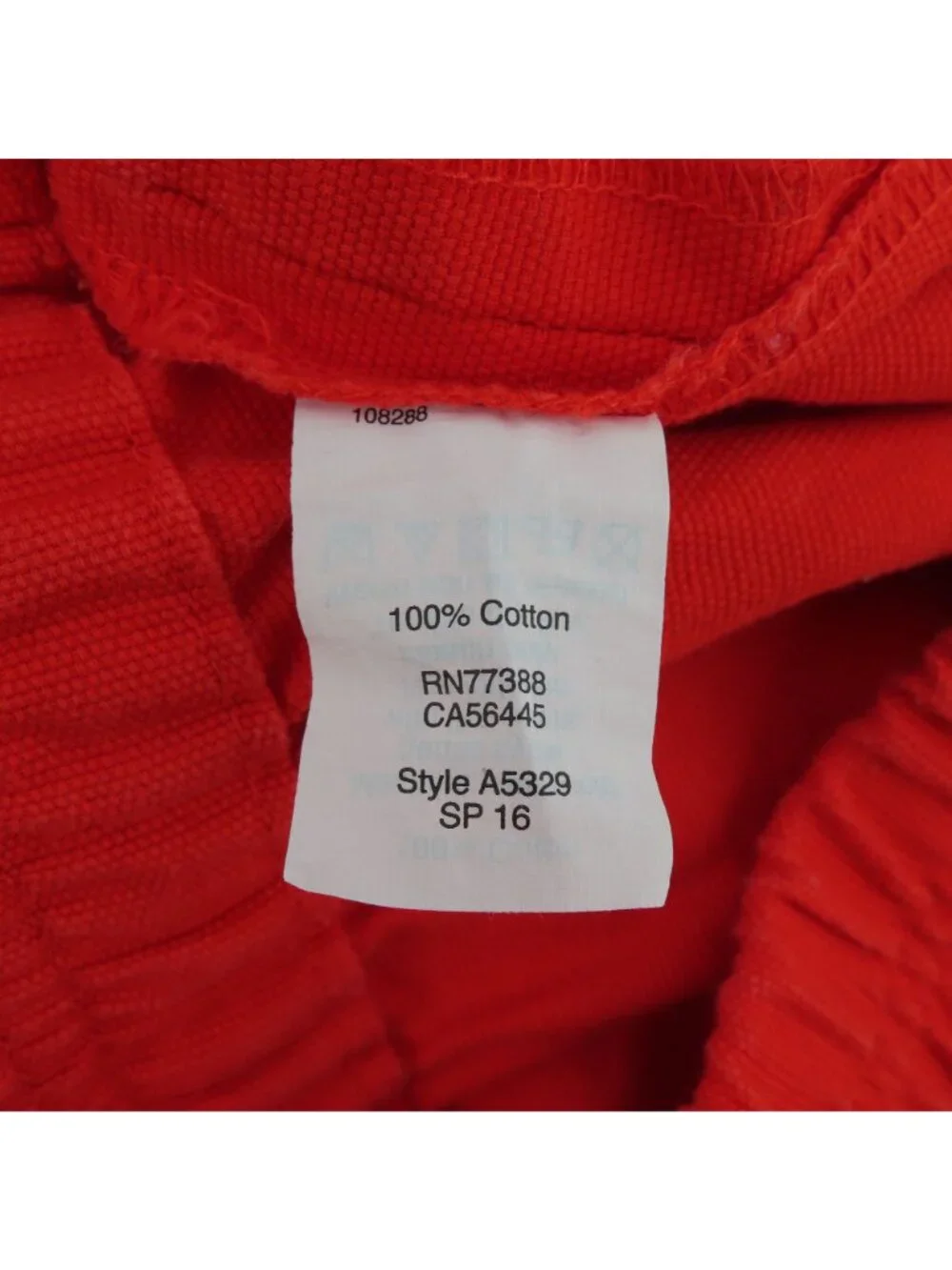 J Crew Women 6 Red Orange Pull On Shorts Pockets All Cotton Stretch Waistband